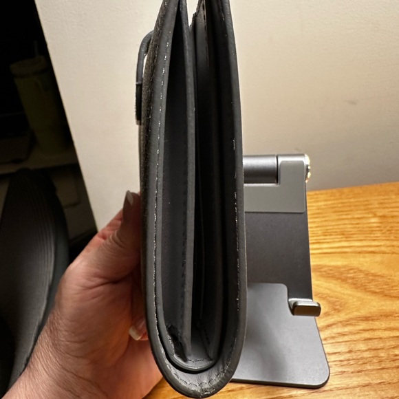 Celine Gray Vintage Leather Wallet. EUC. - Picture 5 of 7